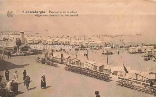 AK / Ansichtskarte Blankenberghe BLANKENBERGE Belgie Panorama de la plage