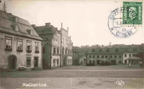 AK / Ansichtskarte Hodkovice nad Mohelkou Liebenau CZ Marktplatz Zentrum