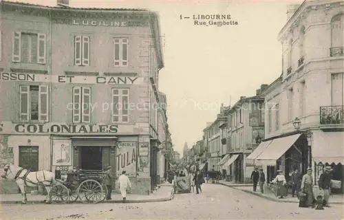 AK / Ansichtskarte LIBOURNE 33 Gironde Rue Gambetta