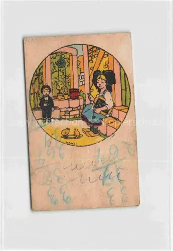 AK / Ansichtskarte HANSI  Waltz J J (1873-1951) Kuenstlerkarte Alsace Elsass L'Alsacienne Chaussures Pantoufles Trachten
