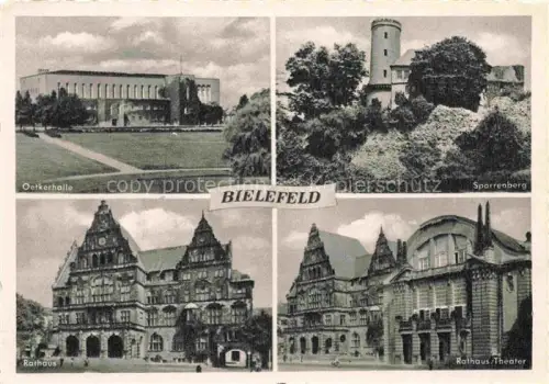 AK / Ansichtskarte BIELEFELD Oetkerhalle Sparrenburg Rathaus Theater