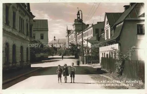 AK / Ansichtskarte Hohenelbe Vrchlabi CZ Kirchplatz