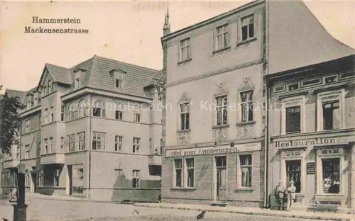 AK / Ansichtskarte Hammerstein Rhein Neuwied Mackensenstrasse Hotel zum Kronprinzen Restauration