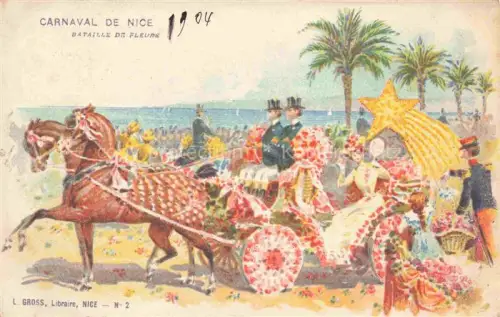 AK / Ansichtskarte NICE   Nizza 06 Alpes-Maritimes Souvenir du Carnaval Bataille de Fleurs Kuenstlerkarte