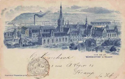 AK / Ansichtskarte FECAMP Le Havre 76 Seine-Maritime Vue de la Bénédictine Kuenstlerkarte