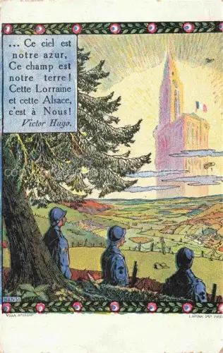 AK / Ansichtskarte Strasbourg  Strassburg 67 Bas-Rhin Poesie Victor Hugo Hansi Kuenstlerkarte