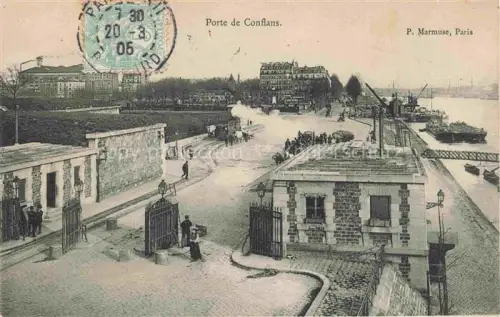 AK / Ansichtskarte Conflans -Sainte-Honorine 78 Yvelines Porte de Conflans Port