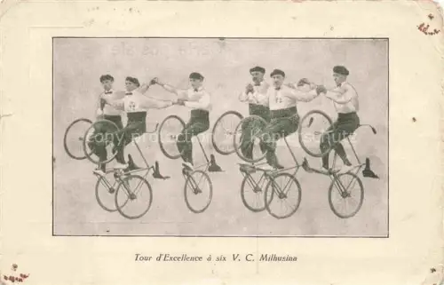 AK / Ansichtskarte MULHOUSE Muehlhausen 68 Alsace Tour d'Excellence Kunstradfahren