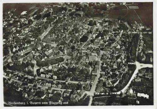 AK / Ansichtskarte Weissenburg  Bayern Fliegeraufnahme