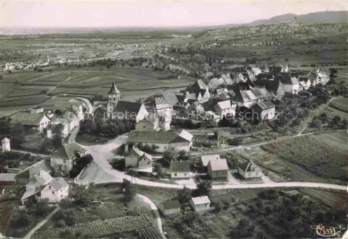 AK / Ansichtskarte Zellenberg Ribeauville 68 Haut-Rhin Vue générale aérienne en direction de Colmar