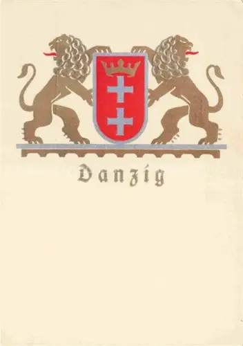 AK / Ansichtskarte Danzig GDANSK PL Wappen