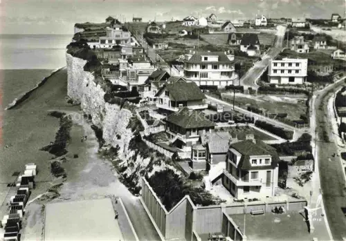 AK / Ansichtskarte Criel-Plage DIEPPE 76 Seine-Maritime Falaises d'Amont vue aérienne