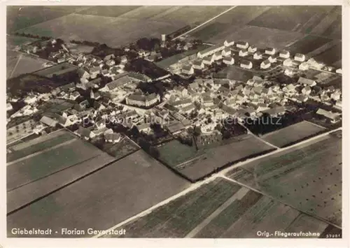AK / Ansichtskarte Giebelstadt Bayern Florian Geyer-Stadt Original Fliegeraufnahme