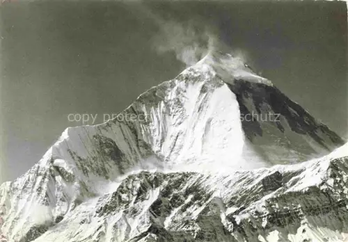 AK / Ansichtskarte Dhaulagiri 8222m Himalaya Nepal Gebirgspanorama Alpa-Foto Toni Hagen Schweizerische Himalaya-Expedition 1960