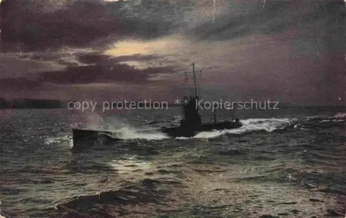 AK / Ansichtskarte Submarine U-Boot Unterseeboot Sous-Marin-- Kriegs Invaliden Kaiserlichen Marine Berlin