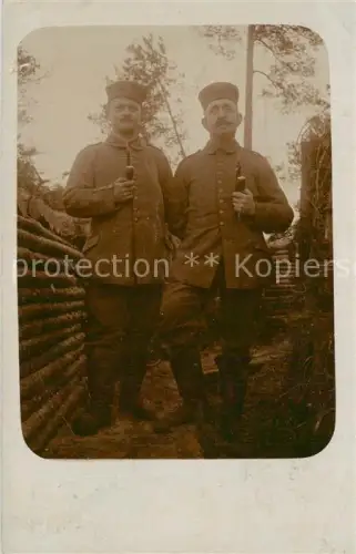 AK / Ansichtskarte 029 Regiment IR 029 Infanterie TRIER Foto Schuetzengraben Stellungskrieg Champagne und Aisne