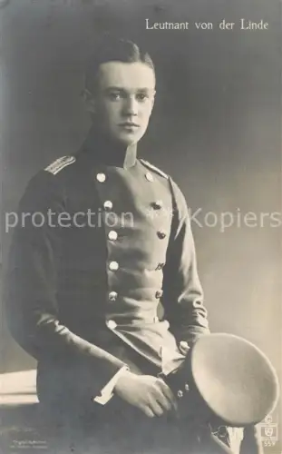 AK / Ansichtskarte WK1 Militaria Deutschland General Leutnant von der Linde Foto W. Hoeffert Potsdam