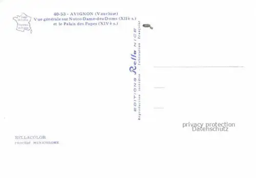 AK / Ansichtskarte AVIGNON 84 Vaucluse Vue generale aerienne sur Notre Dame des Doms et le Palais des Papes