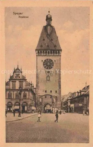 AK / Ansichtskarte SPEYER Rhein Altpoertel