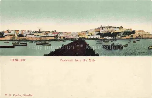 AK / Ansichtskarte Tangier Tangiers Tanger Maroc Panorama from the Mole