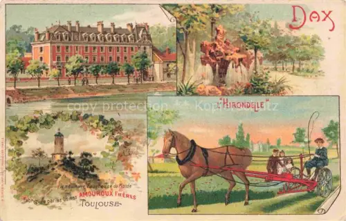 AK / Ansichtskarte DAX 40 Landes Château L'Hirondelle Tour Kuenstlerkarte