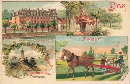 AK / Ansichtskarte DAX 40 Landes Château L'Hirondelle Tour Kuenstlerkarte