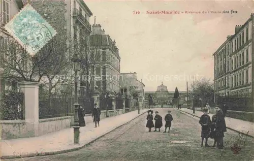 AK / Ansichtskarte Saint-Maurice Seine 94 Val-de-Marne Avenue de l'Asile