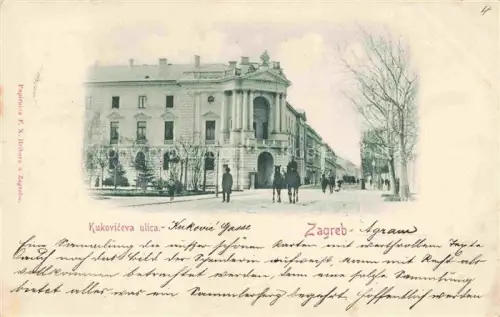 AK / Ansichtskarte ZAGREB Agram Croatia Kokoviceva ulica