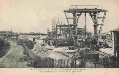 AK / Ansichtskarte Gennevilliers Nanterre 92 Hauts-de-Seine Union d'Electricité vue générale du Chantier le 1er Juin 1921