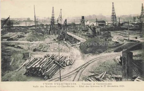 AK / Ansichtskarte Gennevilliers Nanterre 92 Hauts-de-Seine Union d'Electricité Salle des Machines et Chaufferies Décembre 1920