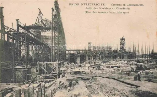 AK / Ansichtskarte Gennevilliers Nanterre 92 Hauts-de-Seine Union d'Electricité Salle des Machines et Chaufferies Juin 1921