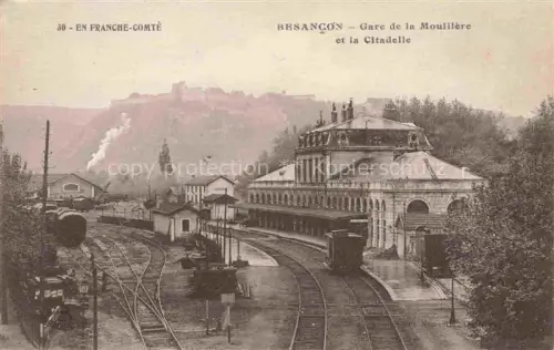 AK / Ansichtskarte BESANCON-LES BAINS 25 Doubs Gare de la Mouillère et la Citadelle