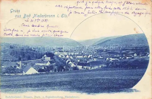 AK / Ansichtskarte Bad Niederbronn Niederbronn-les-Bains 67 Bas-Rhin Panorama
