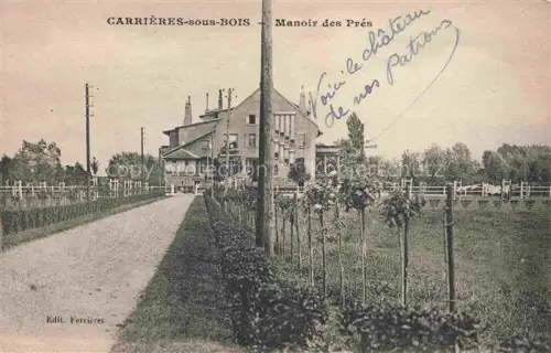 AK / Ansichtskarte Carrieres-sous-Bois Le Mesnil-le-Roi Saint-Germain-en-Laye 78 Yvelines Manoir des Prés