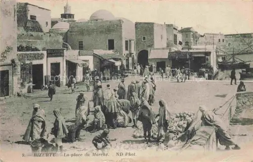 AK / Ansichtskarte BIZERTE Tunesie Place du Marché