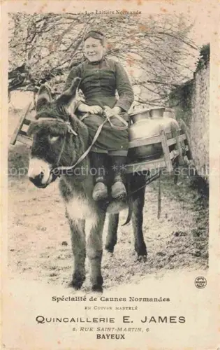 AK / Ansichtskarte Bayeux 14 Calvados Laitière Normande