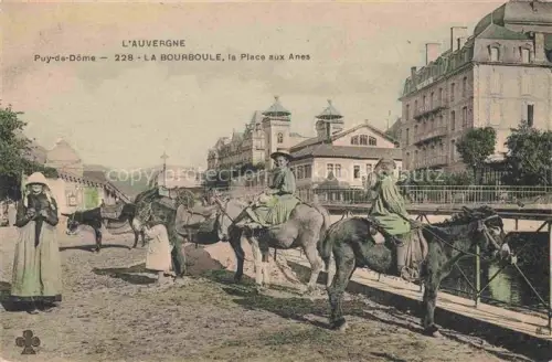 AK / Ansichtskarte La Bourboule-les-Bains 63 Puy-de-Dome Place aux Anes