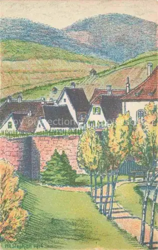 AK / Ansichtskarte Wissembourg Weissenburg Alsace 67 Bas-Rhin Krappenloch Kuenstlerkarte