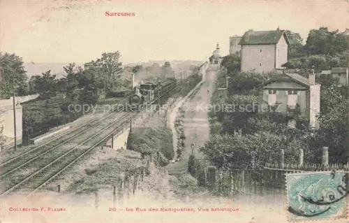 AK / Ansichtskarte SURESNES Nanterre 92 Hauts-de-Seine Rue des Radiguelles vue artistique