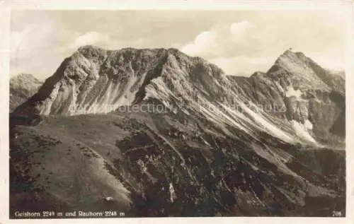 AK / Ansichtskarte Geishorn 2249m Sonthofen Allgaeu Bayern und Rauhorn