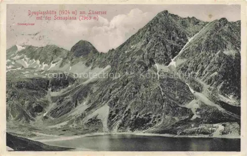AK / Ansichtskarte Douglashuette Douglashuette 1924m Luenersee Vorarlberg AT mit Scesaplana