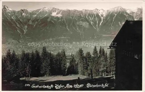 AK / Ansichtskarte Igleralm 1520m Patscherkofel 2248m Tirol AT Gastwirtschaft Igleralm