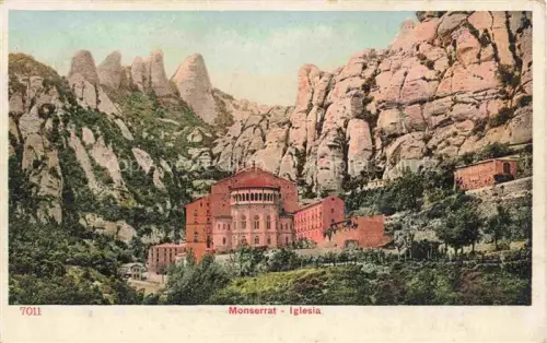 AK / Ansichtskarte Montserrat Kloster BARCELONA Cataluna ES Iglesia