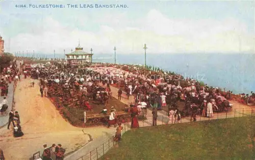 AK / Ansichtskarte FOLKESTONE Shepway Kent UK The Leas Bandstand
