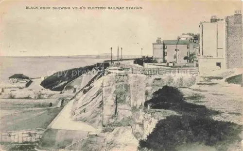 AK / Ansichtskarte BRIGHTON  East Sussex UK Black Rock showing Volk's Electric Railway Station