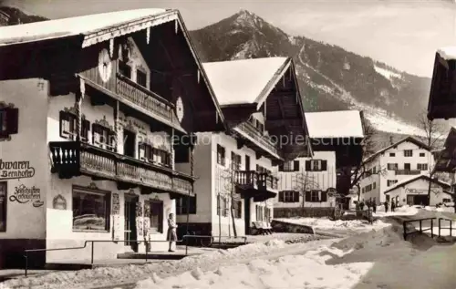 AK / Ansichtskarte Marquartstein Burgstrasse im Winter
