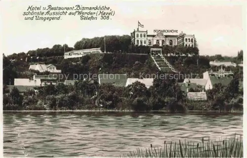 AK / Ansichtskarte Werder Havel Hotel Restaurant Bismarckhoehe