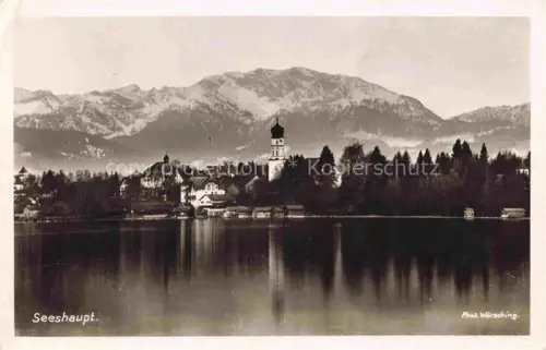 AK / Ansichtskarte Seeshaupt Starnberger See Panorama Kirche