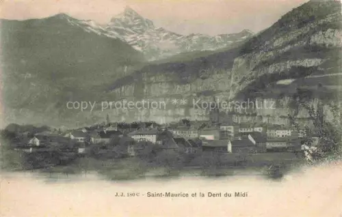 AK / Ansichtskarte Saint-Maurice 55 et la Dent du Midi
