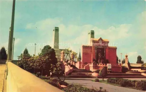 AK / Ansichtskarte Bangkok Thailand State of King Rama I at Menorice Bridge